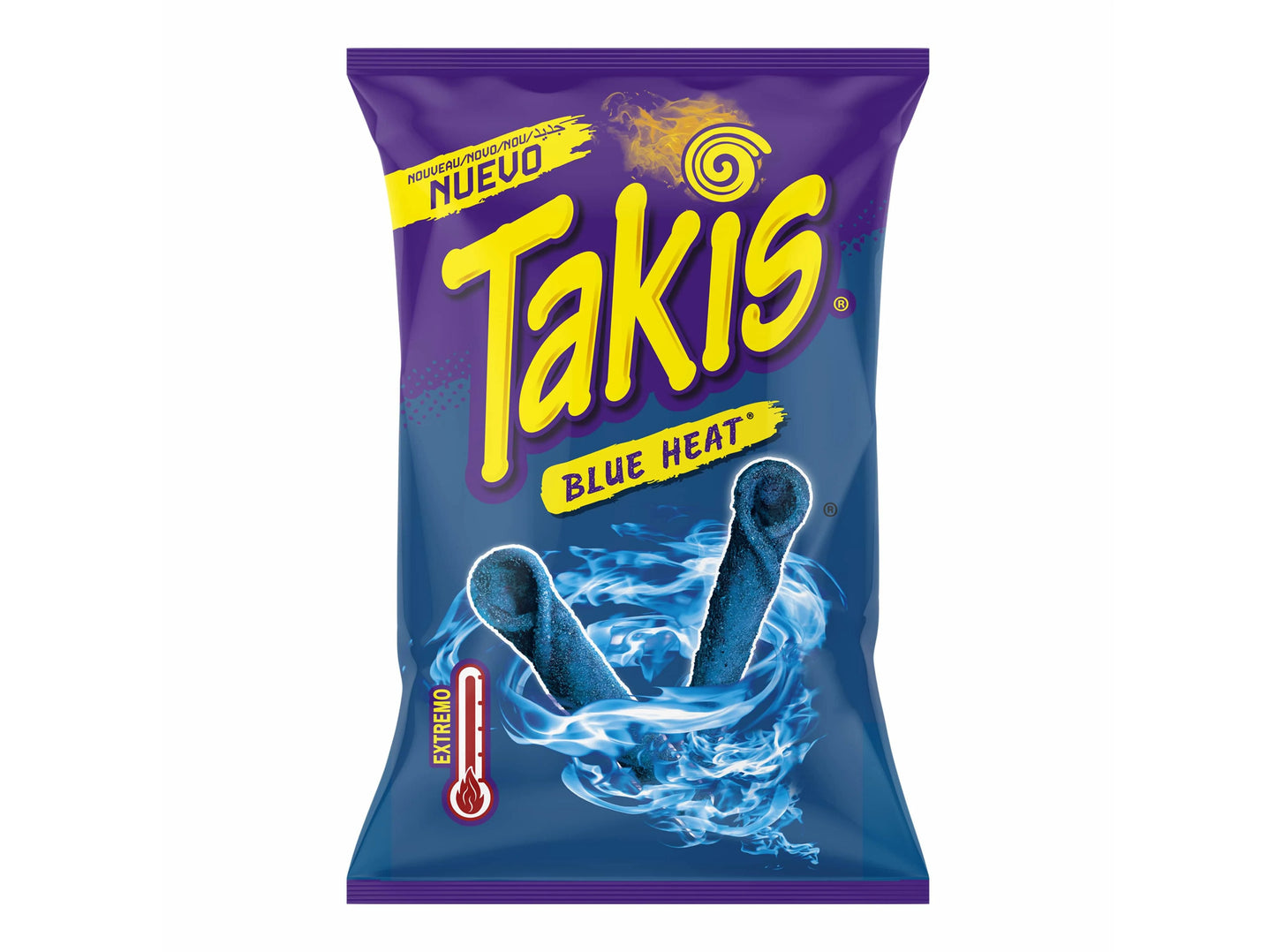Takis Blue Heat, riccioli di tortillas al peperoncino piccante da 90g