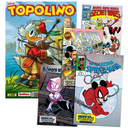 Topolino 3536 Con Litografie Marvel 9, 10, 11 e 12