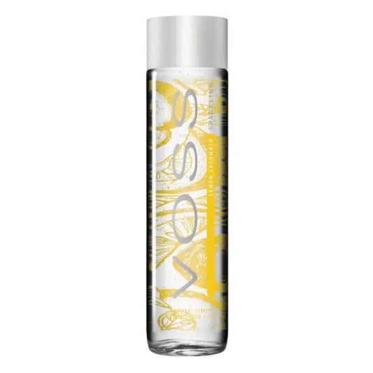 Voss Lemon Cucumber  – Acqua frizzante limone e cetriolo in vetro (375ml)