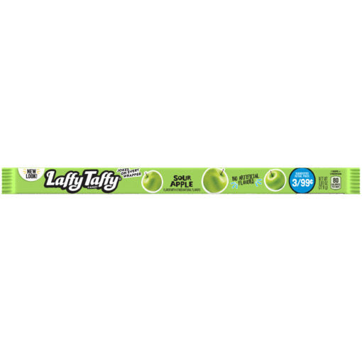 Laffy Taffy Rope Sour Apple, caramella gommosa alla mela