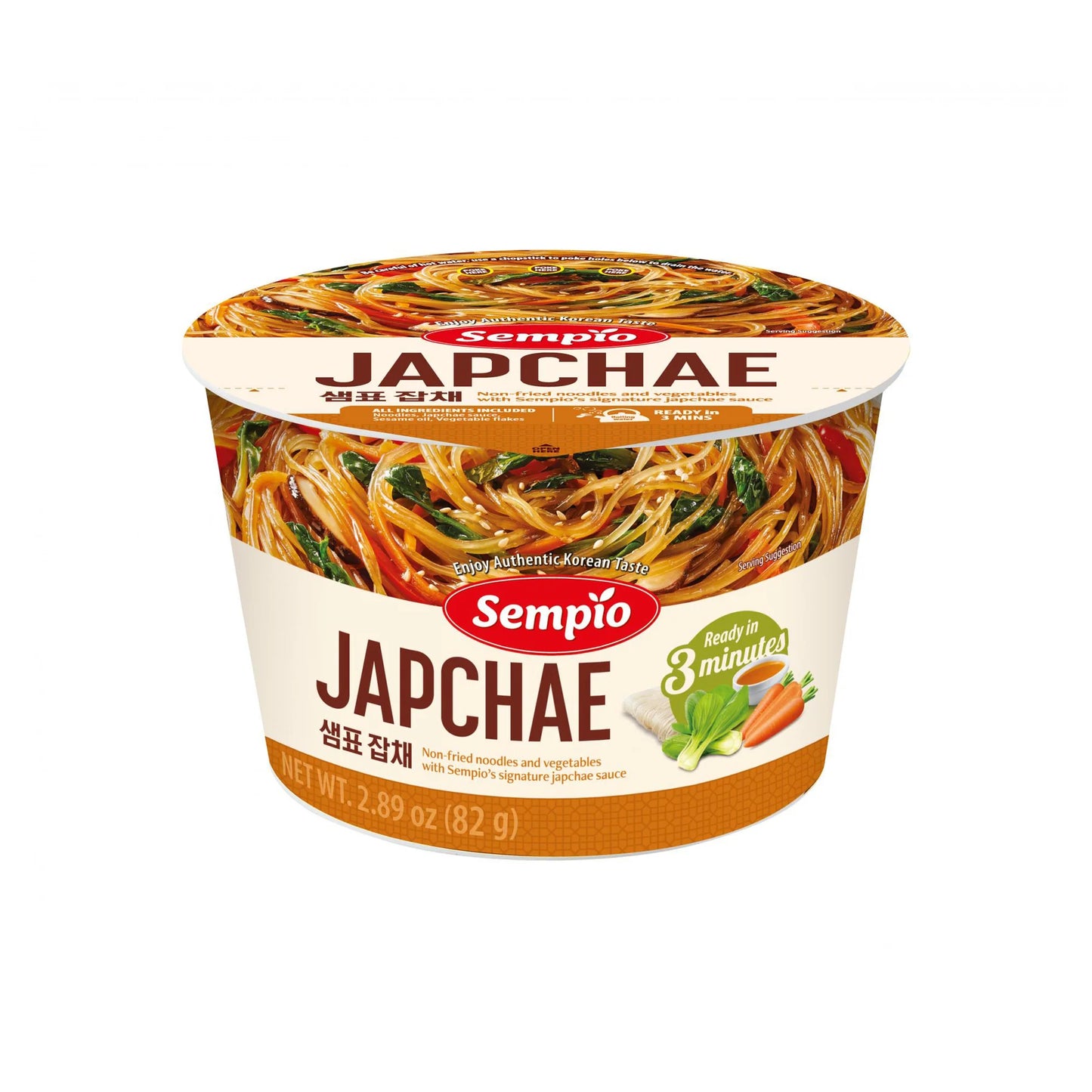 NOODLES DI PATATA DOLCE IN SALSA SI SOIA 82g.