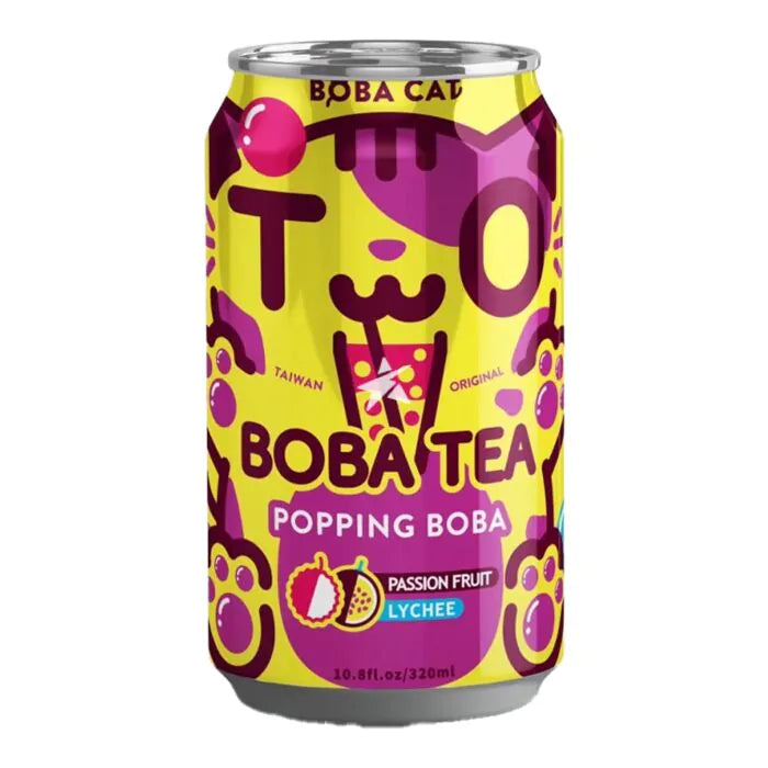 BOBA CAT – Bubble Tea Passion Fruit & Lychee