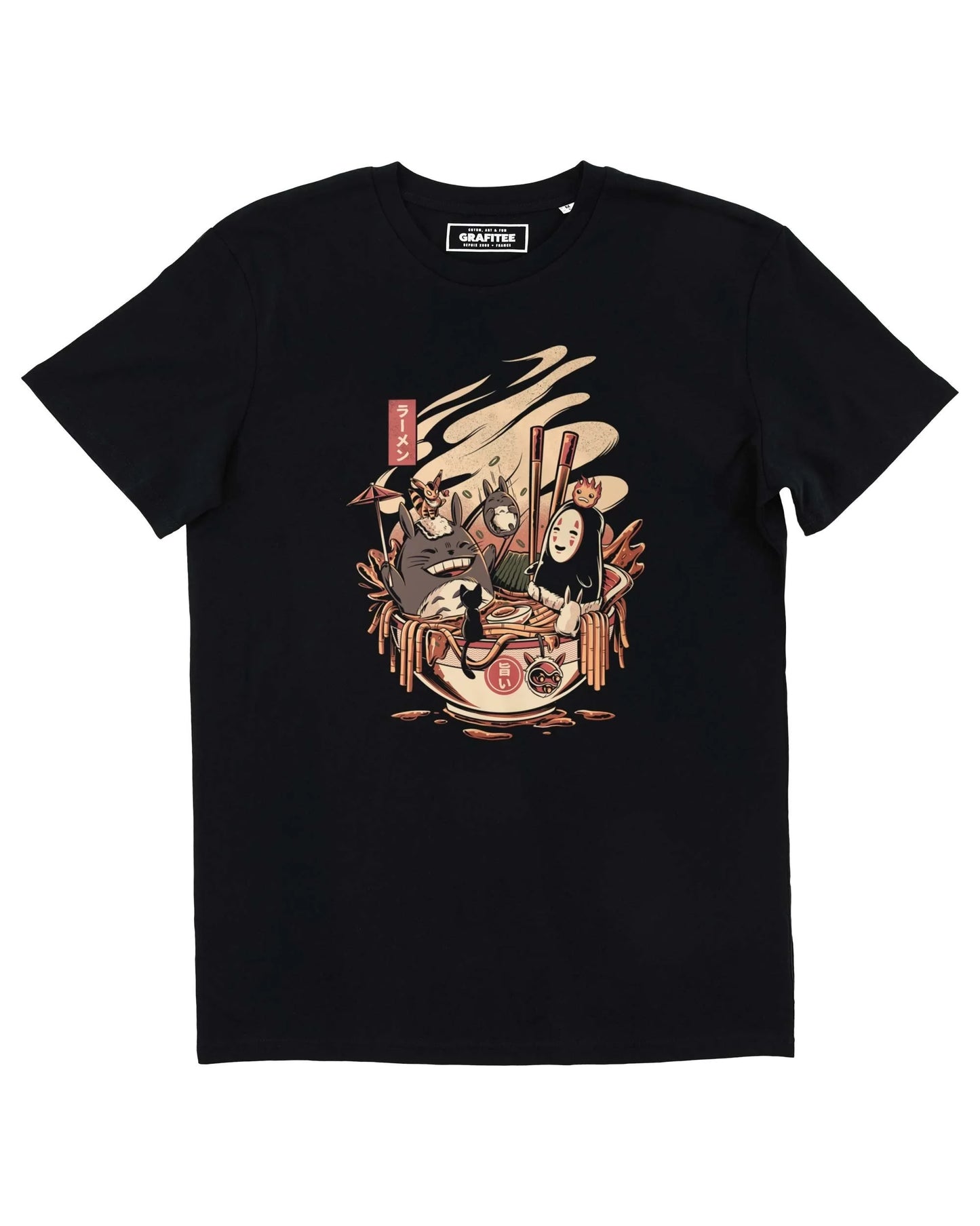 Ilustrata GHIBLI - T-SHIRT RAMEN POOL PARTY TG.L