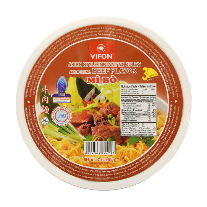 RAMEN ISTANTANEO CUP IN BRODI DI MANZO - MI BO 85g