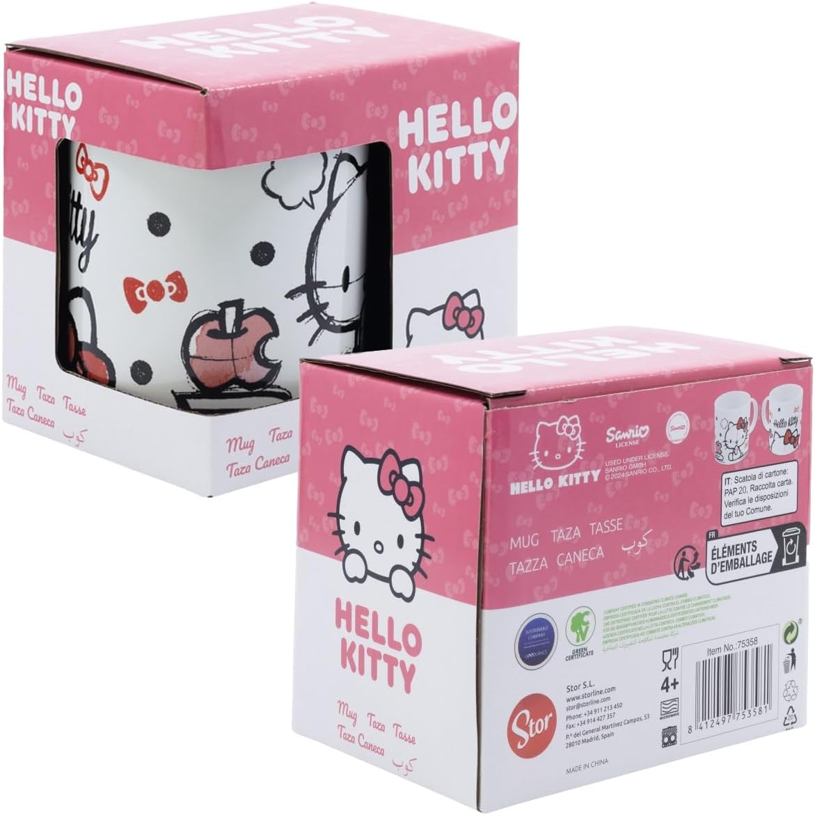 Sanrio Mug Hello Kitty 325 ml Tazza