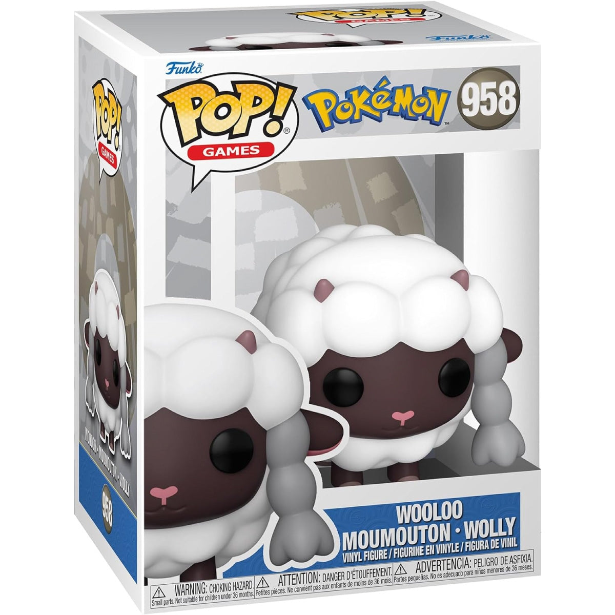 Pokemon Funko POP! Games Vinyl Figure 958 Wooloo (EMEA) 9 cm