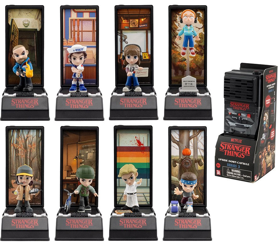Stranger Things mini figures mystery – Upside Down Capsule Series 3 | Walkie Talkie Diorama 13 cm