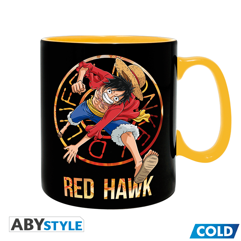 ABYMUGA445 ONE PIECE - Mug Heat Change - 460 ml - Luffy & Sabo