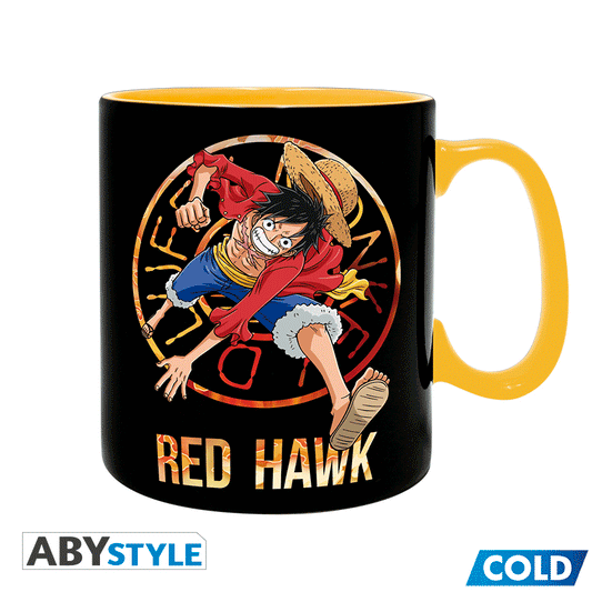 ABYMUGA445 ONE PIECE - Mug Heat Change - 460 ml - Luffy & Sabo