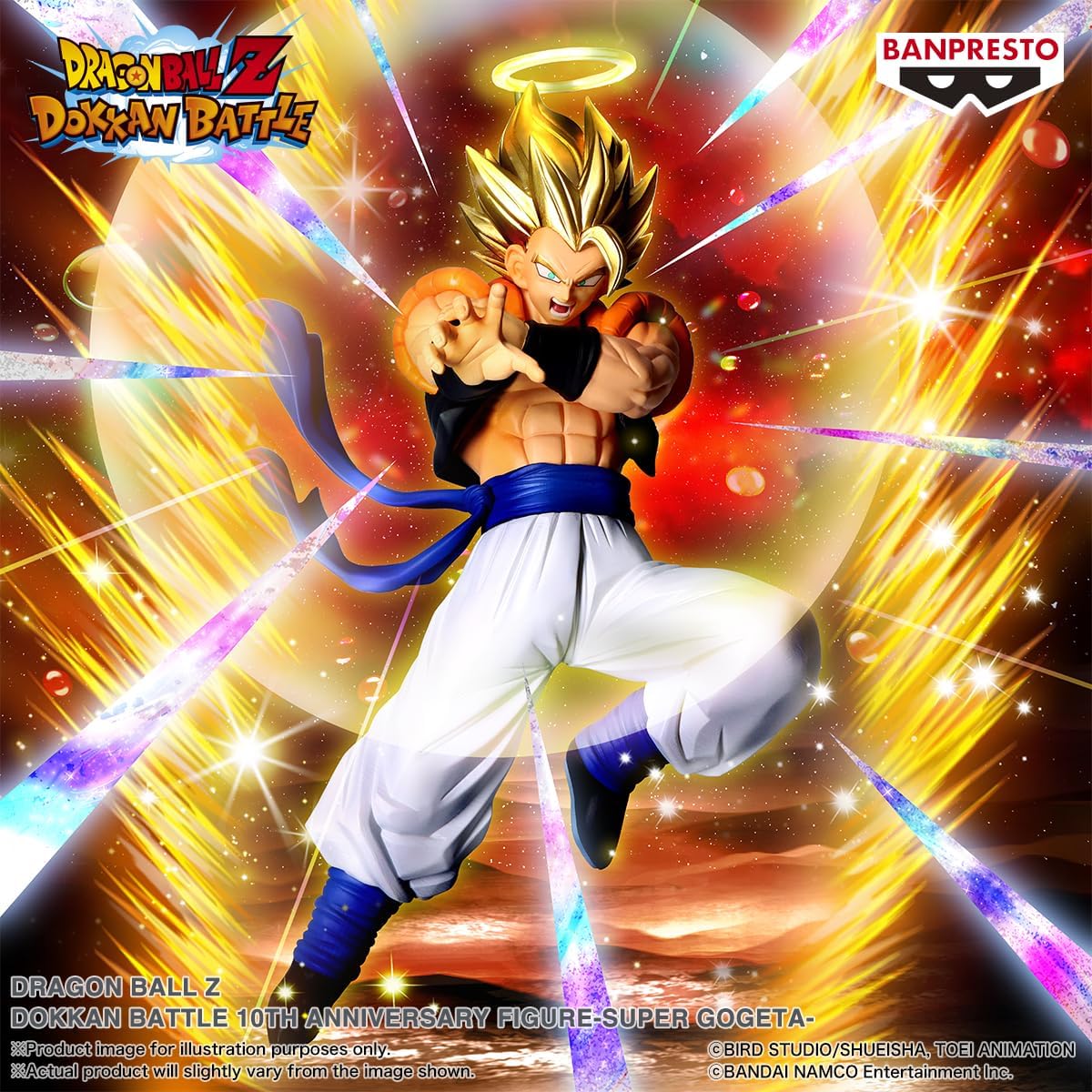 29378 - DRAGON BALL Z DOKKAN BATTLE 10TH ANNIVERSARY - SUPER GOGETA - STATUA 19CM