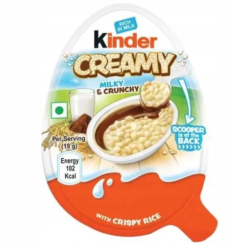 KINDER CREAMY MILKY & CRUNCHY 19GR