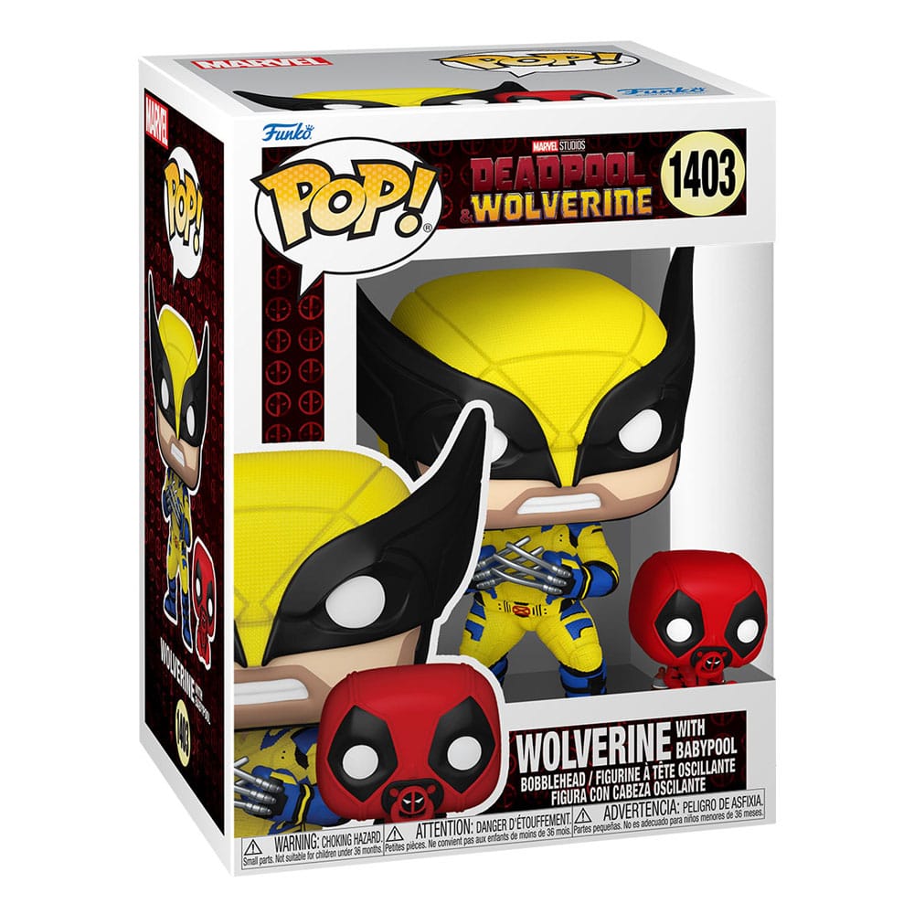 Deapool & Wolverine Funko POP! Vinyl Figure 1400 Wolverine With Babypool 9 cm