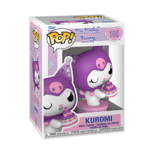 KUROMI 20th ANNIVERSARY Funko POP! Sanrio Vinyl Figure 108 KUROMI