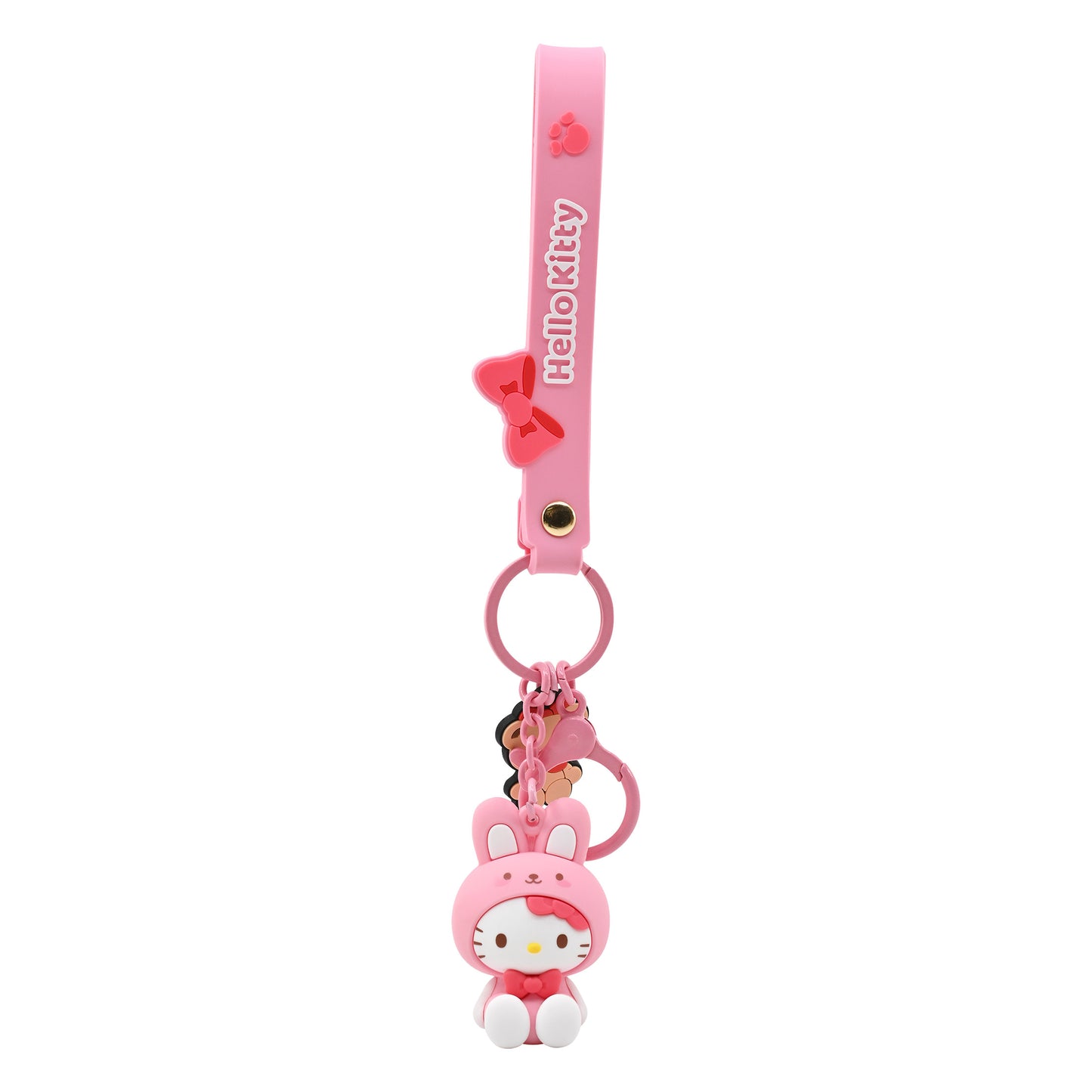 11540 - HELLO KITTY AND FRIENDS - KEYCHAIN WITH HAND STRAP - ANIMALS SERIES Portachiavi Hello Kitty