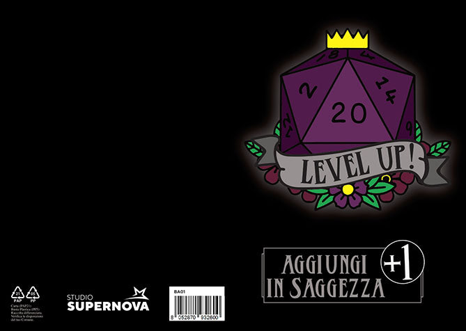 BIGLIETTO AUGURI - BA01 - GIOCO SAGGEZZA + 1 LEVEL UP