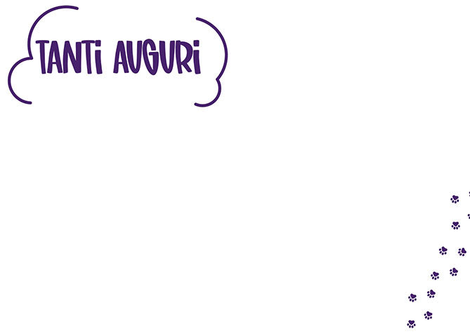 BIGLIETTO AUGURI - BA03 - KAWAII PURRR-FECT