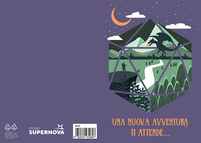 BIGLIETTO AUGURI - BA05 - GIOCO AVVENTURA TIRA L'INIZIATIVA