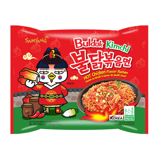 Samyang Buldak Instant Noodles al KIMCHI Hot Flavour Ramen 130gr