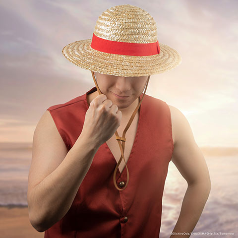 CR1394 - ONE PIECE: NETFLIX - CAPPELLO DI PAGLIA