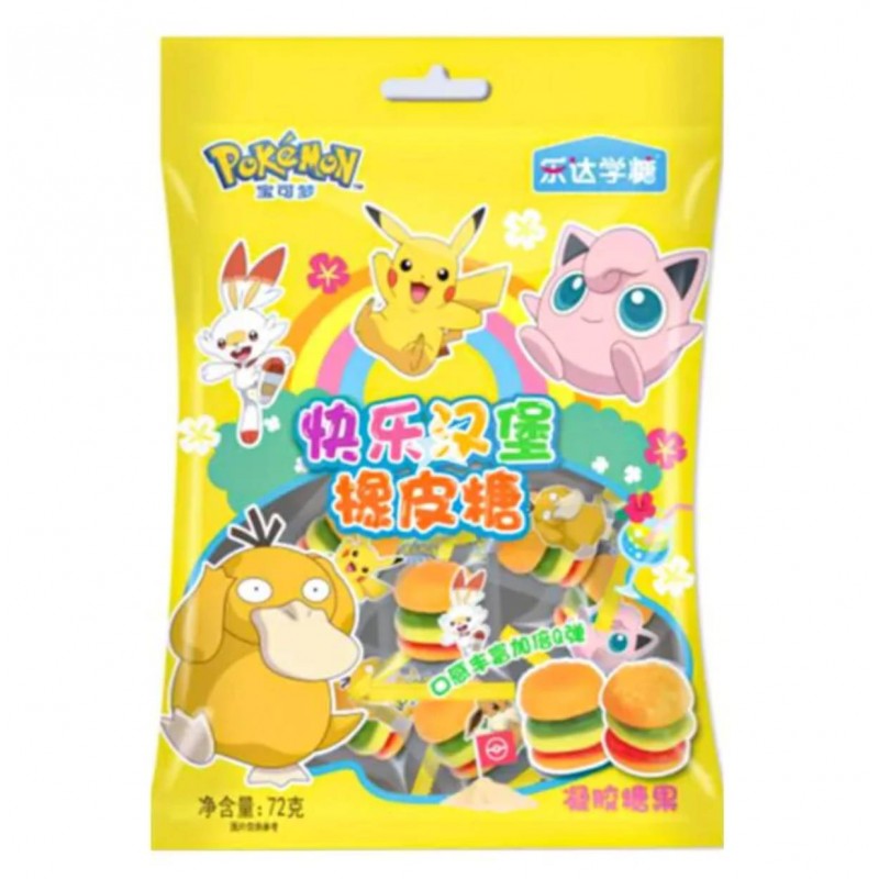 Caramelle Gommose a Forma di Hamburger Pokèmon 72gr