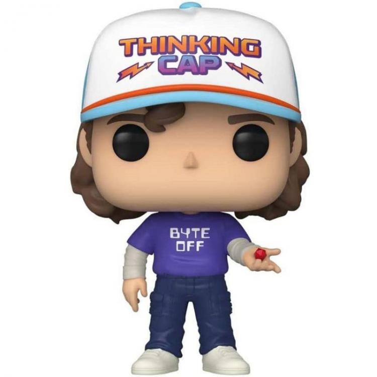 Stranger Things Funko POP! TV Vinyl Figure 1249 Dustin w/Byte Off Shirt 9 cm
