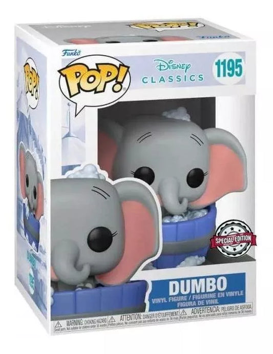 Disney Classics Funko POP! Vinyl Figure 1195 Dumbo in Bathtub 9 cm - SPECIAL EDITION