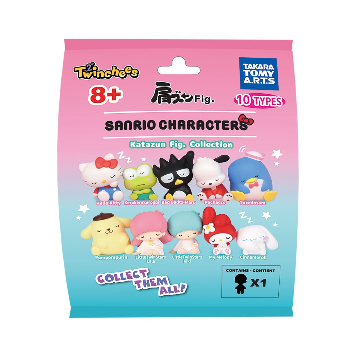 Sanrio Hello Kitty Twinchees Statuine Bustine Mini Figures Lil´Sleepers 5 cm