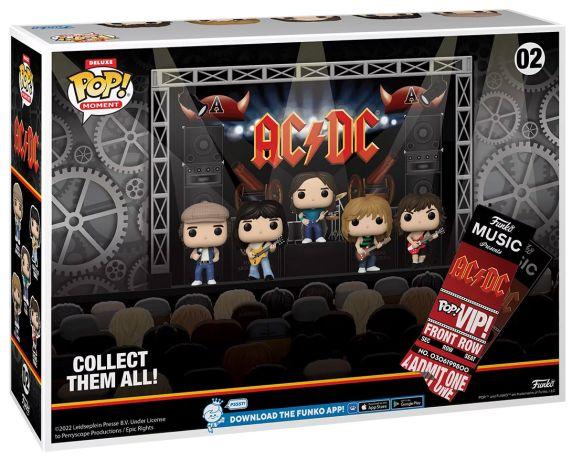 AC/DC Funko POP! Moments DLX Vinyl Figure 02 5-Pack AC/DC in Concert 9 cm