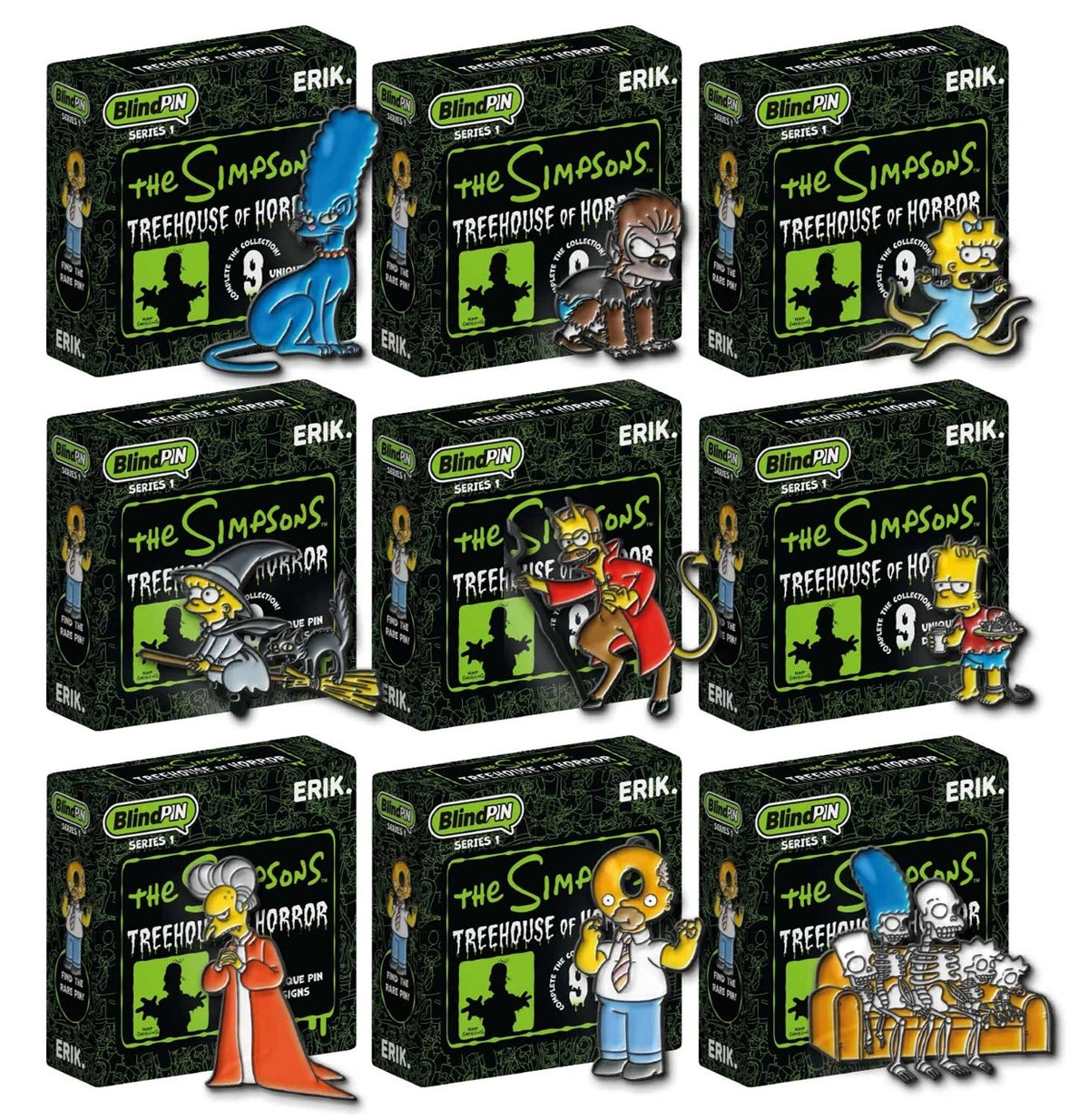 THE SIMPSONS - Treehouse of Horror - Series 1 - Mystery Pin's - Spilla singola