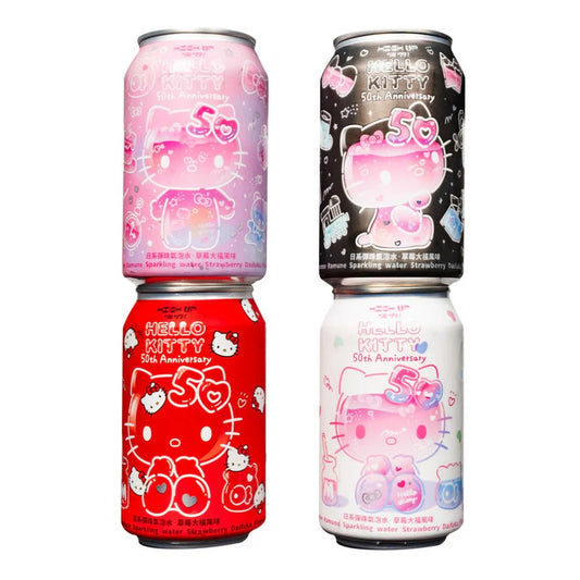 Hello Kitty bevanda gassata gusto fragola - 50th Anniversary Limited Edition 330ml
