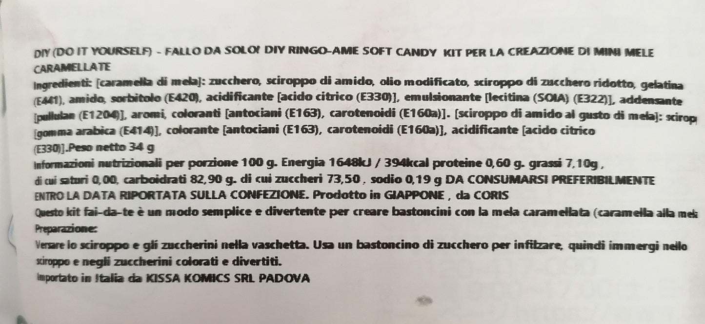 DIY (DO IT YOURSELF) - FALLO DA SOLO! DIY RINGO-AME SOFT CANDY Mela candita fai da te