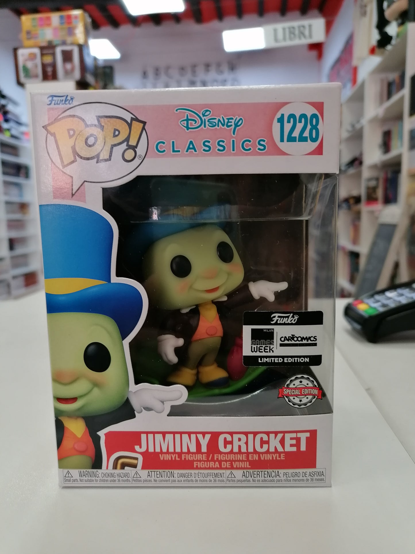Disney Classics Funko POP! Disney Vinyl Figure 1228 Jiminy Cricket 9 cm - SPECIAL EDITION