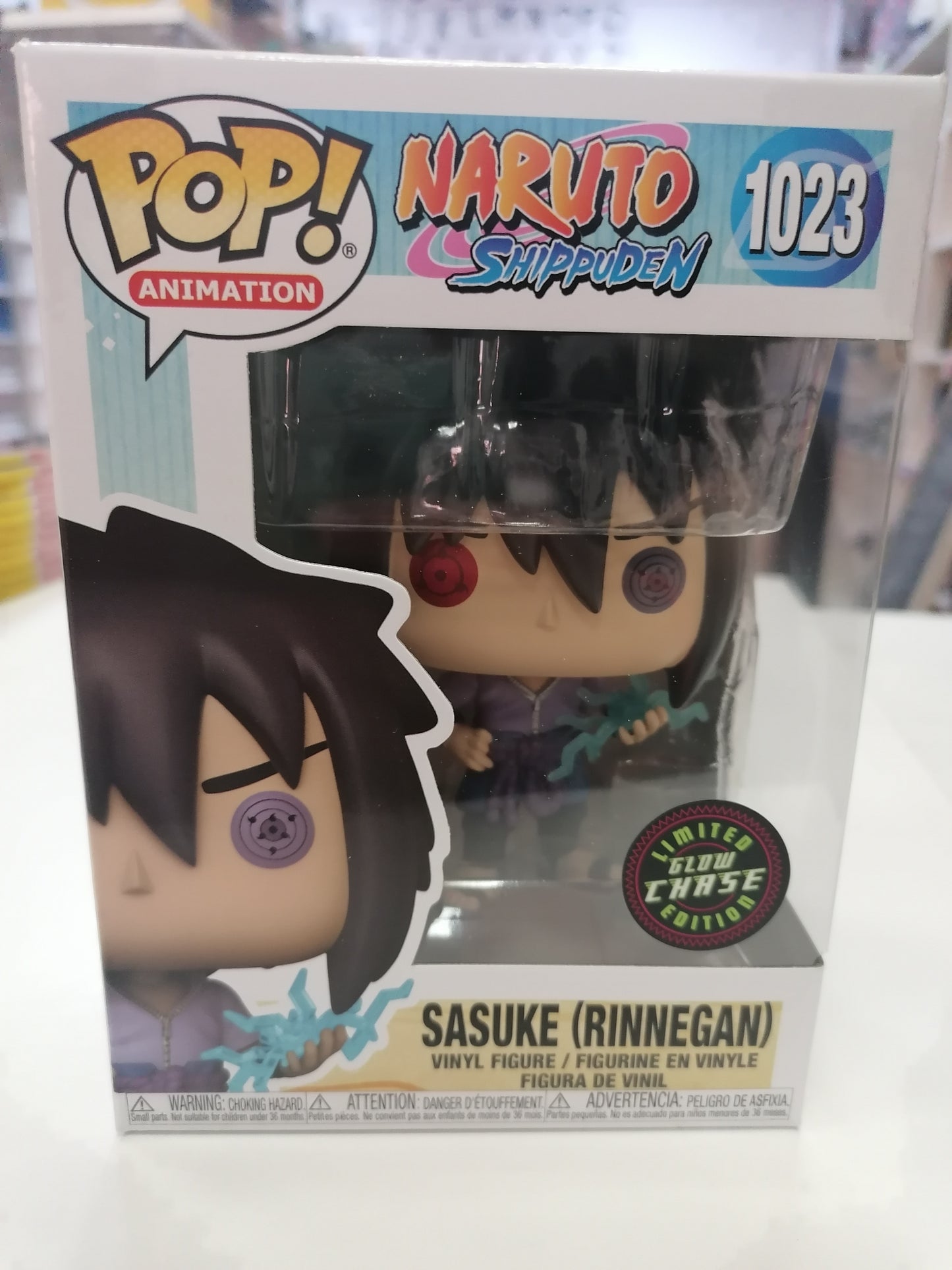 Naruto Shippuden Funko POP! Animation Vinyl Figure 1023 Sasuke (rinnegan) 9 cm - limited edition GLOW CHASE