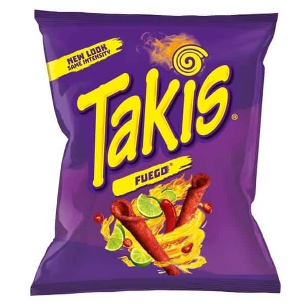 Takis Fuego, tortillas di mais piccanti da 28g