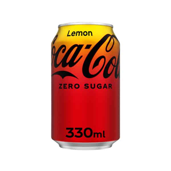 Coca Cola Zero Lemon UK, coca cola limone zero zuccheri da 330ml