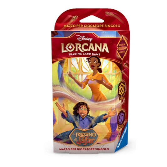 LORCANA - STARTER DECKS - AMBRA e AMETISTA - IL REGNO DI JAFAR - Tiana e Bruno Madrigal - ITA