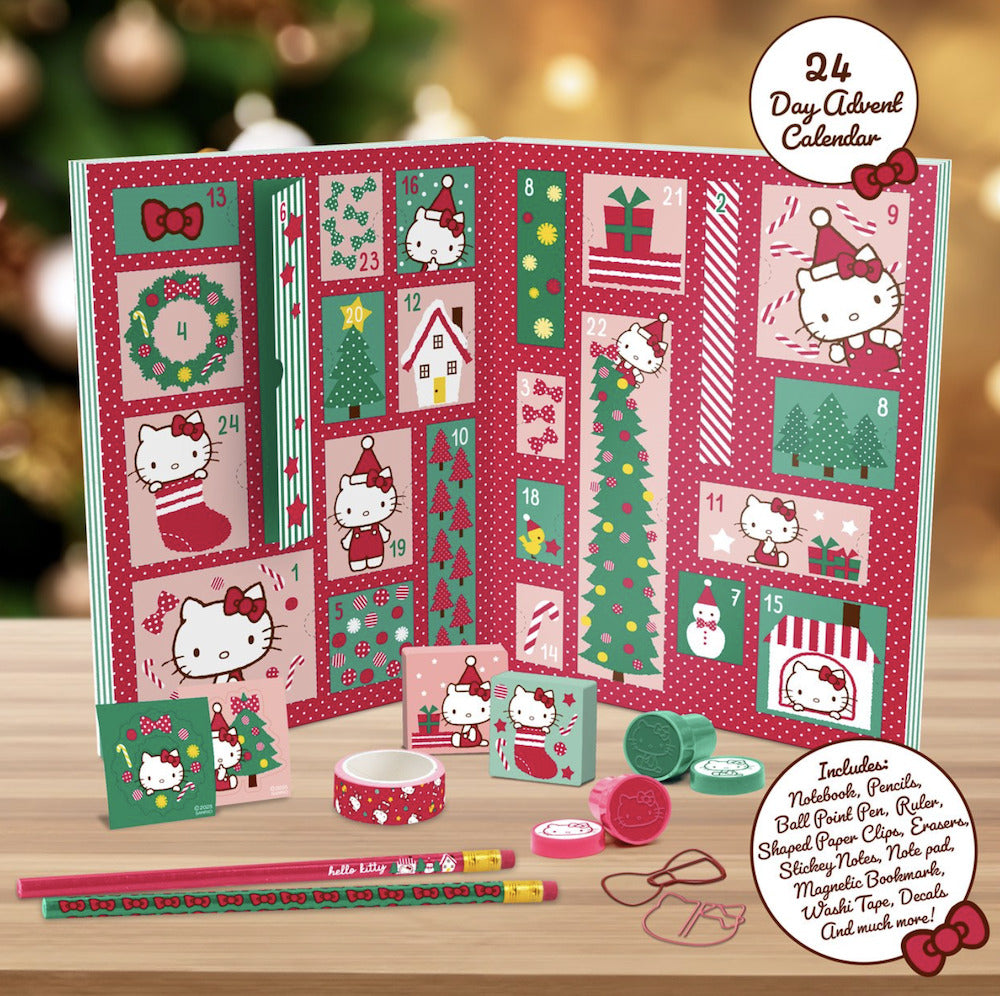 HELLO KITTY STATIONERY 24 DAY ADVENT CALENDAR - CALENDARIO DELL'AVVENTO - PP15399HK