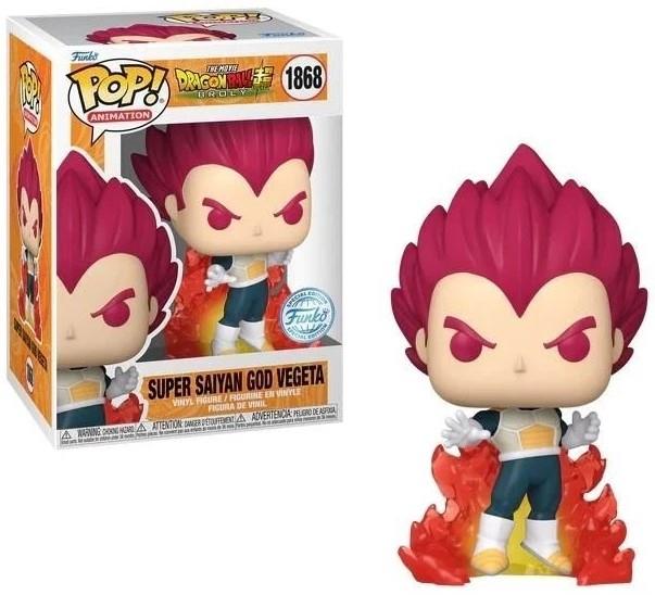 Dragon Ball Super: Broly Funko POP! Animation Vinyl Figure 1868 Vegeta Super Saiyan God 9 cm