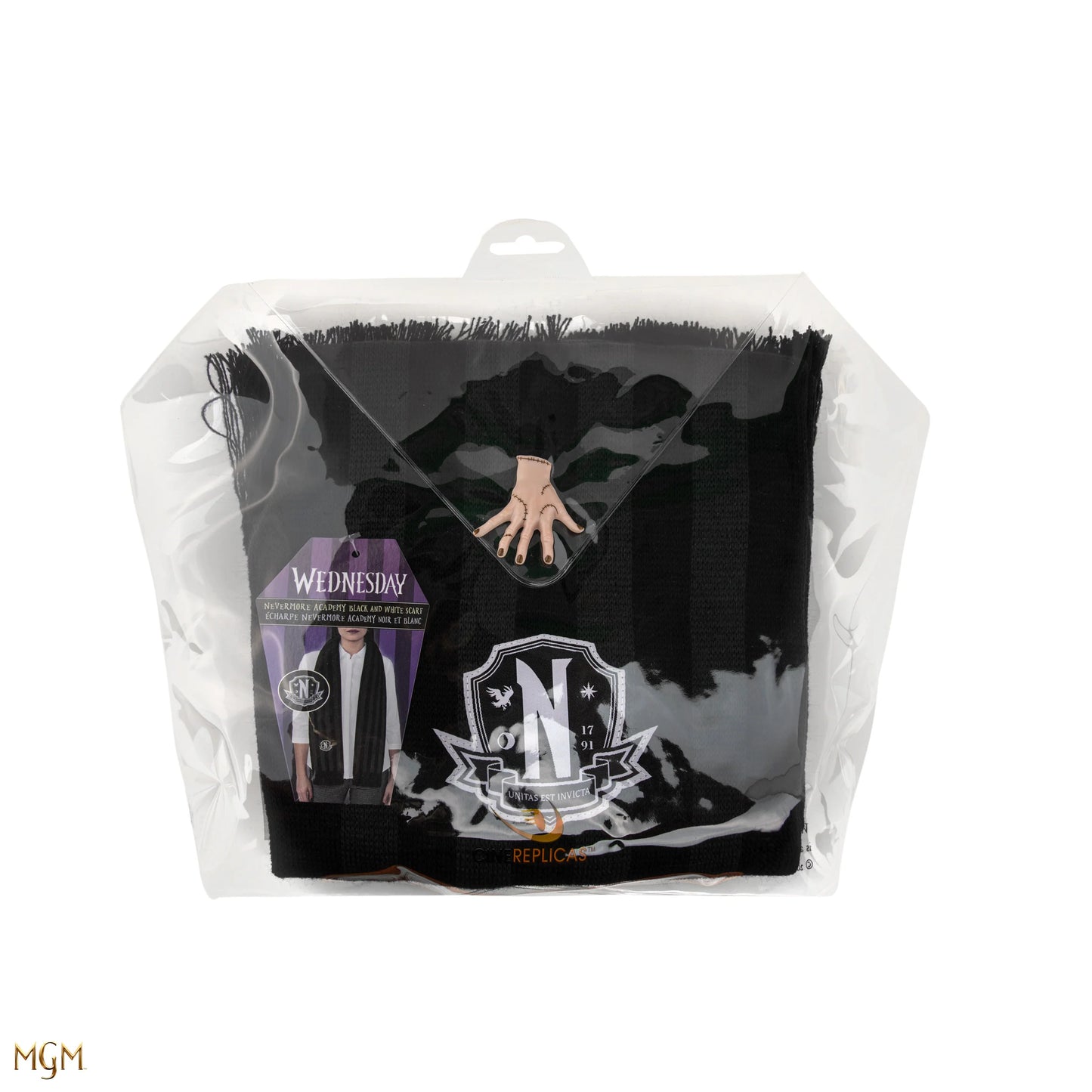 CR1072 - MERCOLEDI' - SCIARPA NERA - NEVERMORE ACADEMY