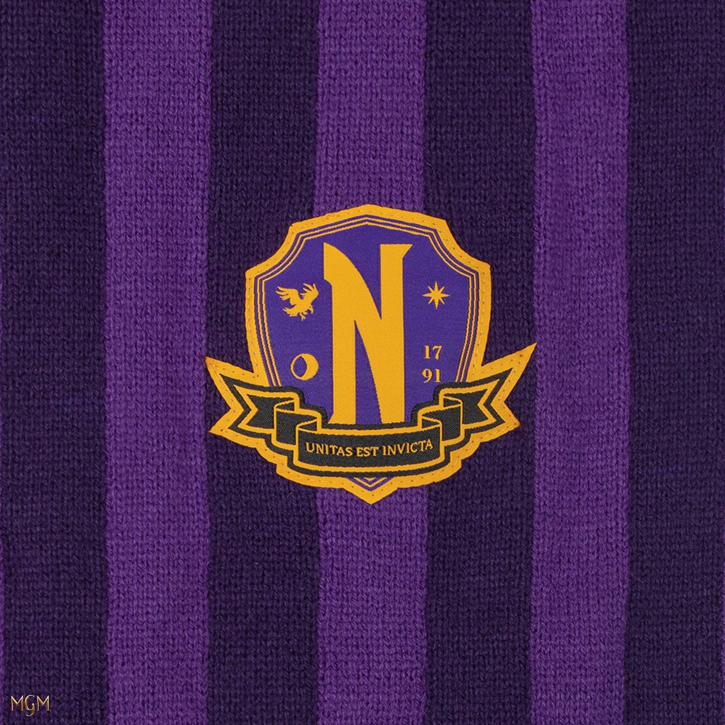 CR1071 - MERCOLEDI' - SCIARPA VIOLA - NEVERMORE ACADEMY