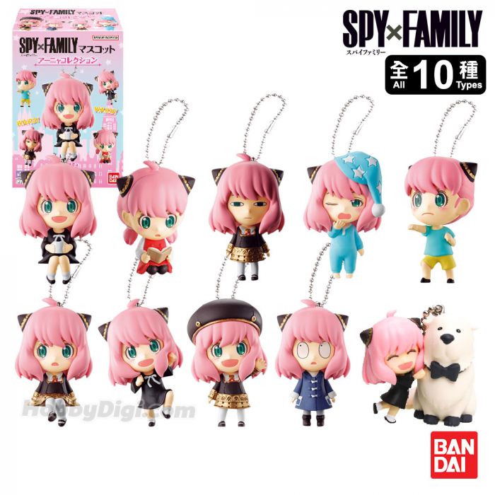 SPY X FAMILY MASCOT ANYA FORGER MINI FIGURE STATUINA Portachiavi