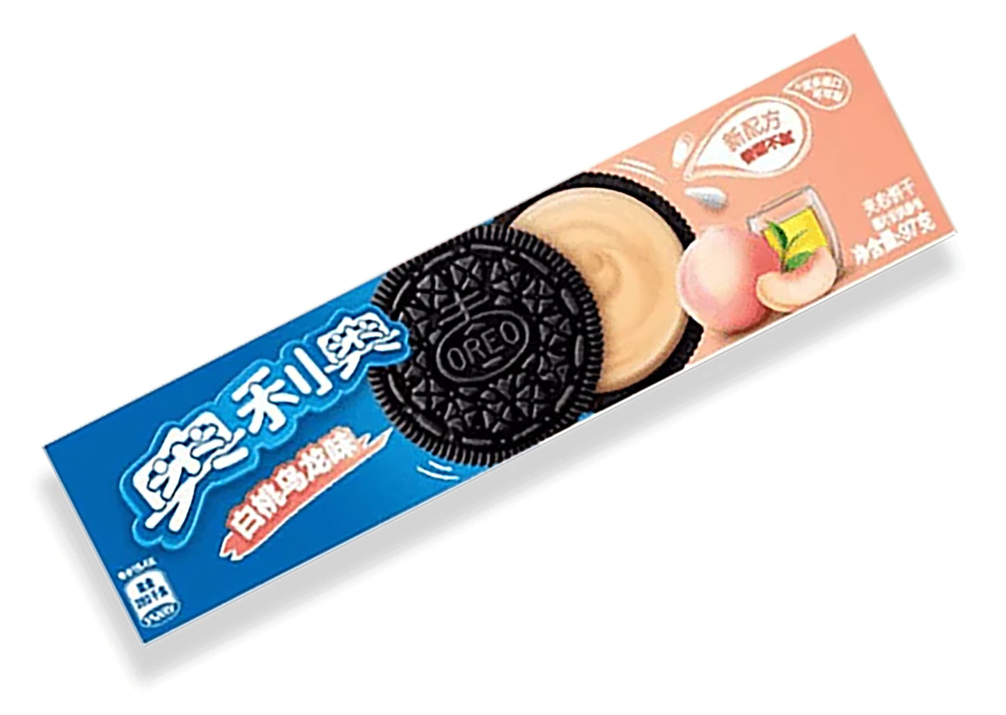BISCOTTI OREO CON RIPIENO DI CREMA DI PESCA BIANCA E TE OOLONG