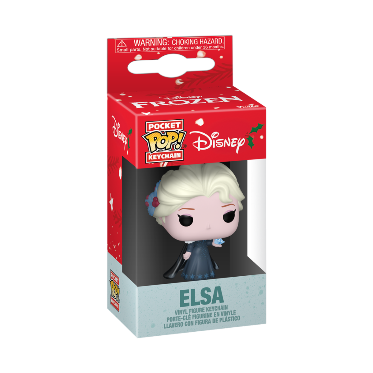 Disney Funko Pocket POP! Vinyl Keychain Elsa Holiday Natale 4cm