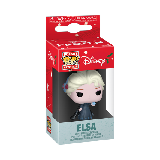 Disney Funko Pocket POP! Vinyl Keychain Elsa Holiday Natale 4cm