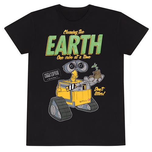 DISNEY/PIXAR - WALL-E - T-SHIRT - PIX05998TSB - CLEANING THE EARTH
