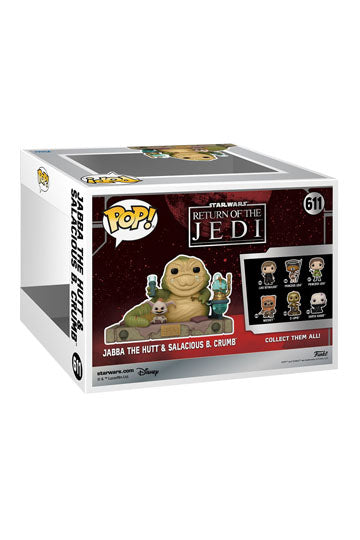 Star Wars Return of the Jedi 40th Anniversary POP! Deluxe Vinyl Figure Jabba w/Salacious 9 cm