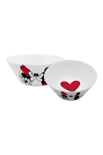 Disney Bowl Mickey Kiss Sketch - tazza bowl topolino e minnie