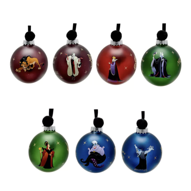 Disney Villains BAUBLES 7 Palline di Natale Cattivi