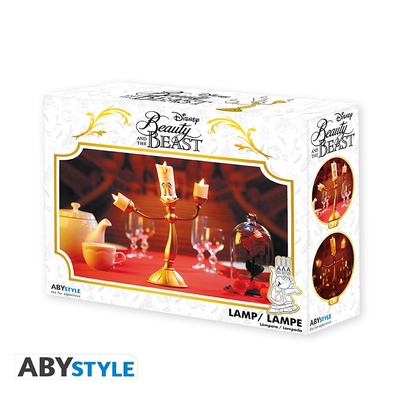 ABYLIG016 - DISNEY: THE BEAUTY & THE BEAST - LAMPADA LUMIERE