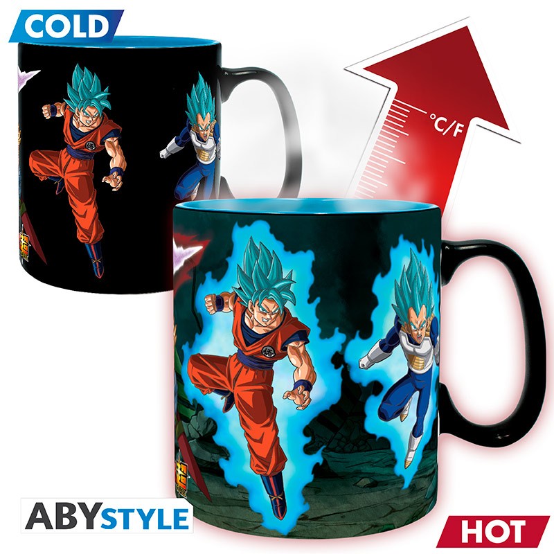 ABYMUGA195 - DRAGON BALL SUPER - TAZZA MUG HEAT 460ML - SAIYANS VS BLACK